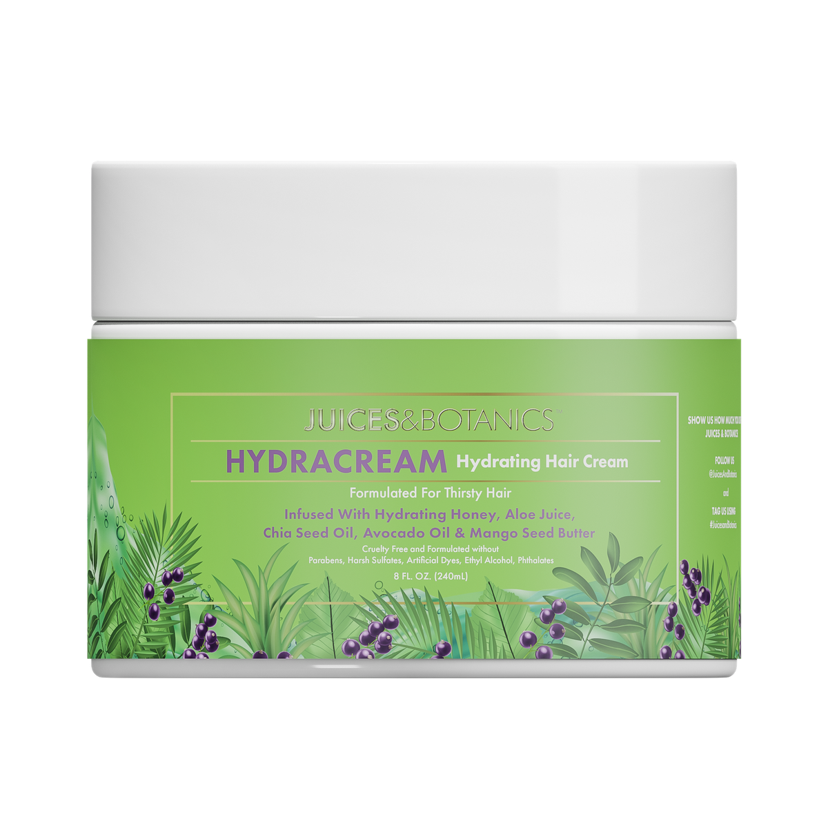 HydraCream Hydrating Hair Cream – Juices & Botanics Haircare